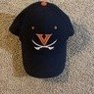 Virginia Cavaliers UVA NCAA Navy Blue Orange Embroidered Logo Baseball Hat Cap